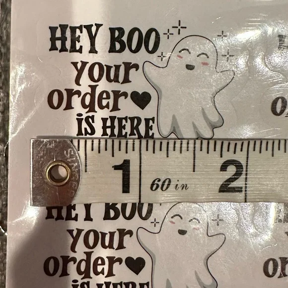 Hey Boo Your Order Is Here Stickers - Picture 3 of 3
